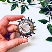 Vintage Brooch, Silver Brooch, Vintage Jewelry, Sterling Silver, Wreath Brooch, Circular Brooch, Textured Silver, Vintage Pin, Silver Toned