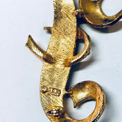 Vintage Brooch, BSK Brooch, Gold Toned Brooch, Monogram, F, Frank, Fran, First Name, Last Name, F Name, Vintage Jewelry, Vintage Pin, Gold