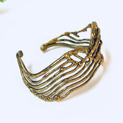 Vintage Bracelet, Cuff Bracelet, Brutalist Style, Brass Cuff, Brass Jewelry, Unique Jewelry, Vintage Jewelry, Small Bracelet, Statement Cuff