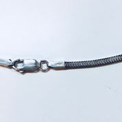 Vintage Silver Necklace, Box Chain, Sterling Silver, Vintage Jewelry, Thick Chain, Made in India, 925, Anniversary Gift,