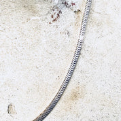 Vintage Silver Necklace, Box Chain, Sterling Silver, Vintage Jewelry, Thick Chain, Made in India, 925, Anniversary Gift,