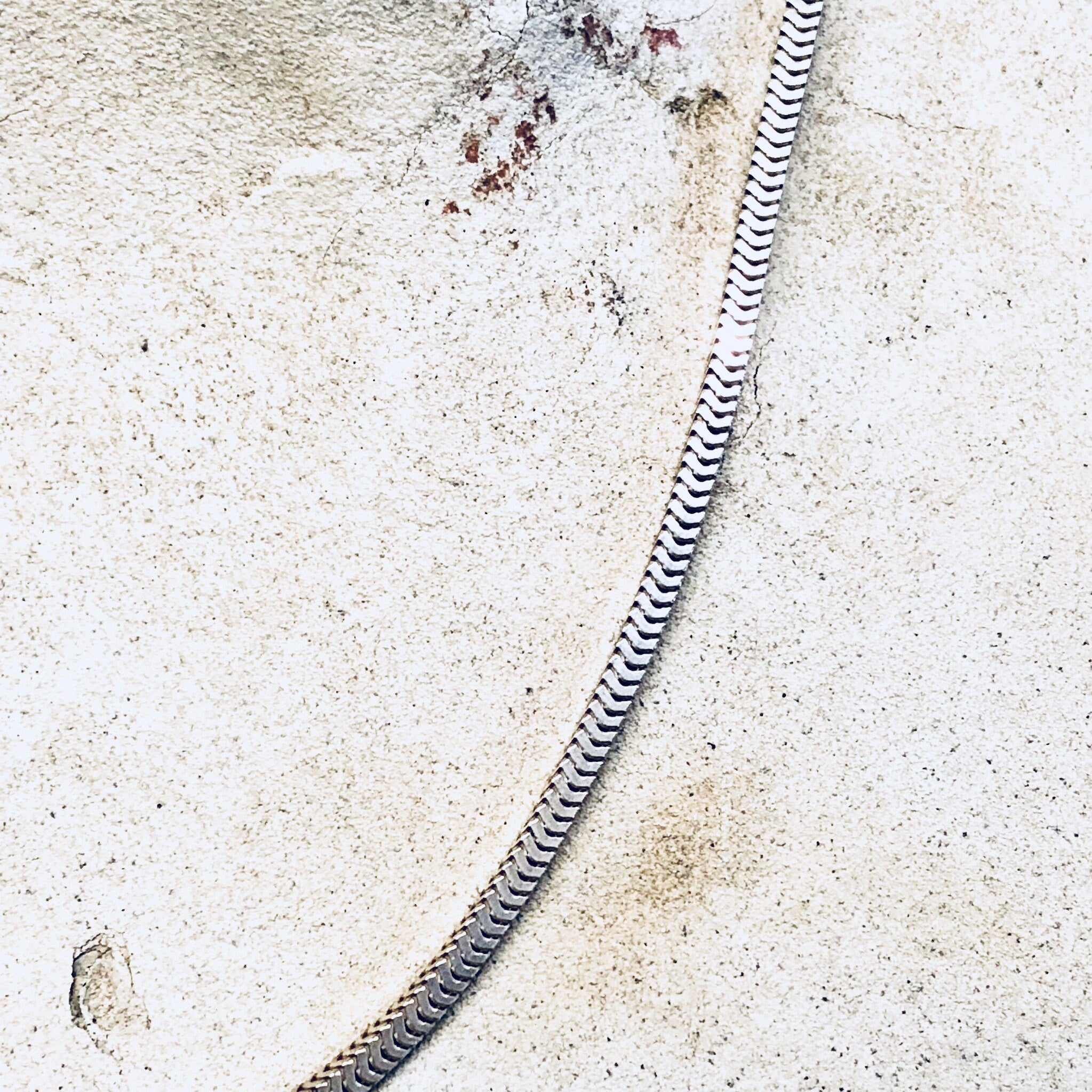 Vintage Silver Necklace, Box Chain, Sterling Silver, Vintage Jewelry, Thick Chain, Made in India, 925, Anniversary Gift,