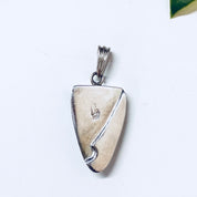 Vintage Pendant, Druzy Quartz, Triangle Pendant, Vintage Necklace, Vintage Jewelry, Sterling Silver, 925, Silver Pendant, Green, Orange Pink