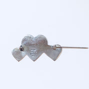 Vintage Silver Heart Brooch, Save The Children Heart Brooch, EFS Mexico Pin