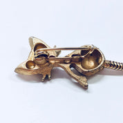 Vintage Brooch, Gold Toned Jewelry, Cat Pin, Gold Cat Pin, Green Eyes, Small Brooch, Vintage Jewelry, Costume Jewelry, Cute, Whiskers,