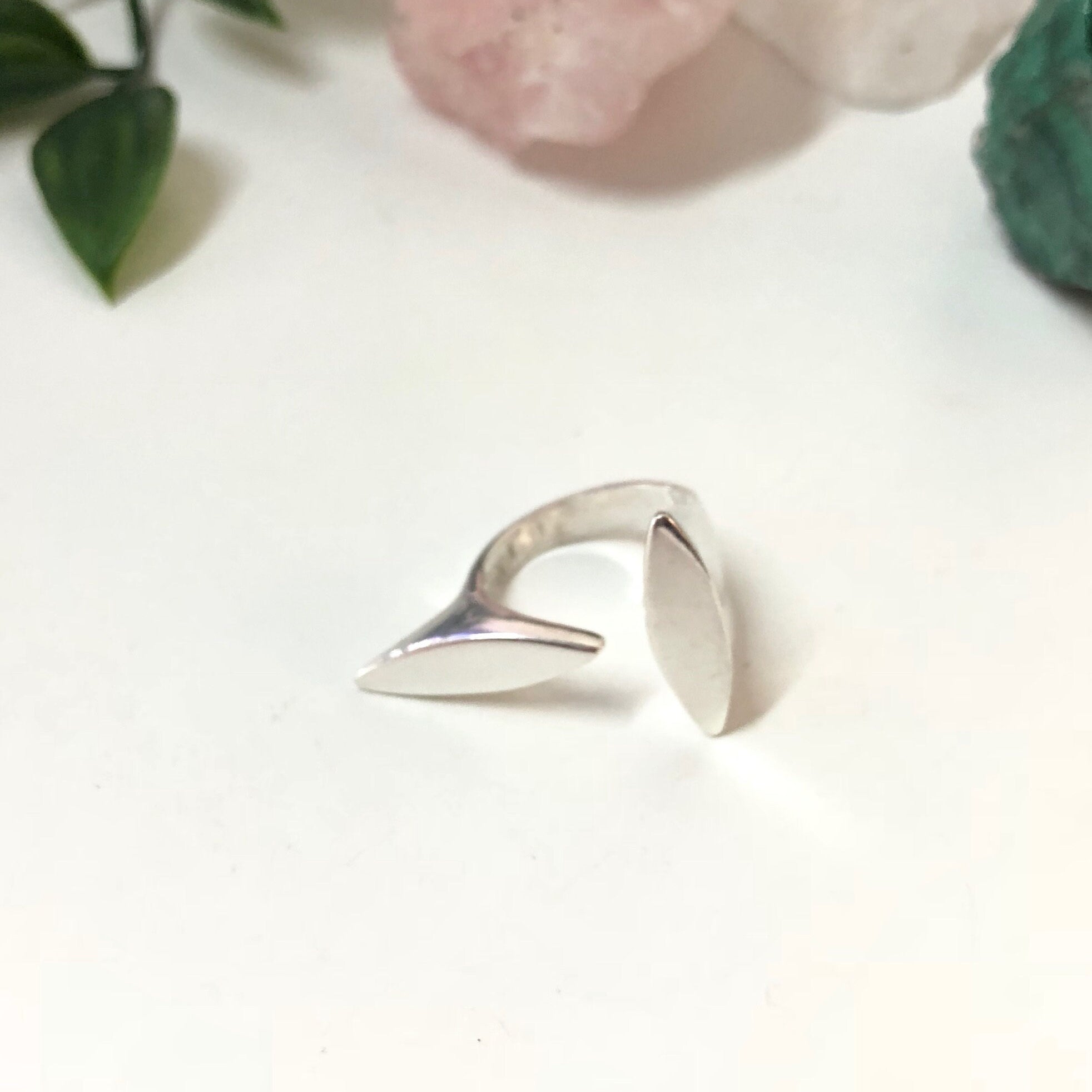 Vintage Abstract Sterling Silver Ring, Minimalist Ring, Vintage Jewelry