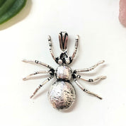Vintage Sterling Silver Spider Pendant, Movable Pendant, Spooky Jewelry