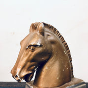 Vintage Bookends, Horse Bookends, Vintage Home Decor, Equestrian Decoration