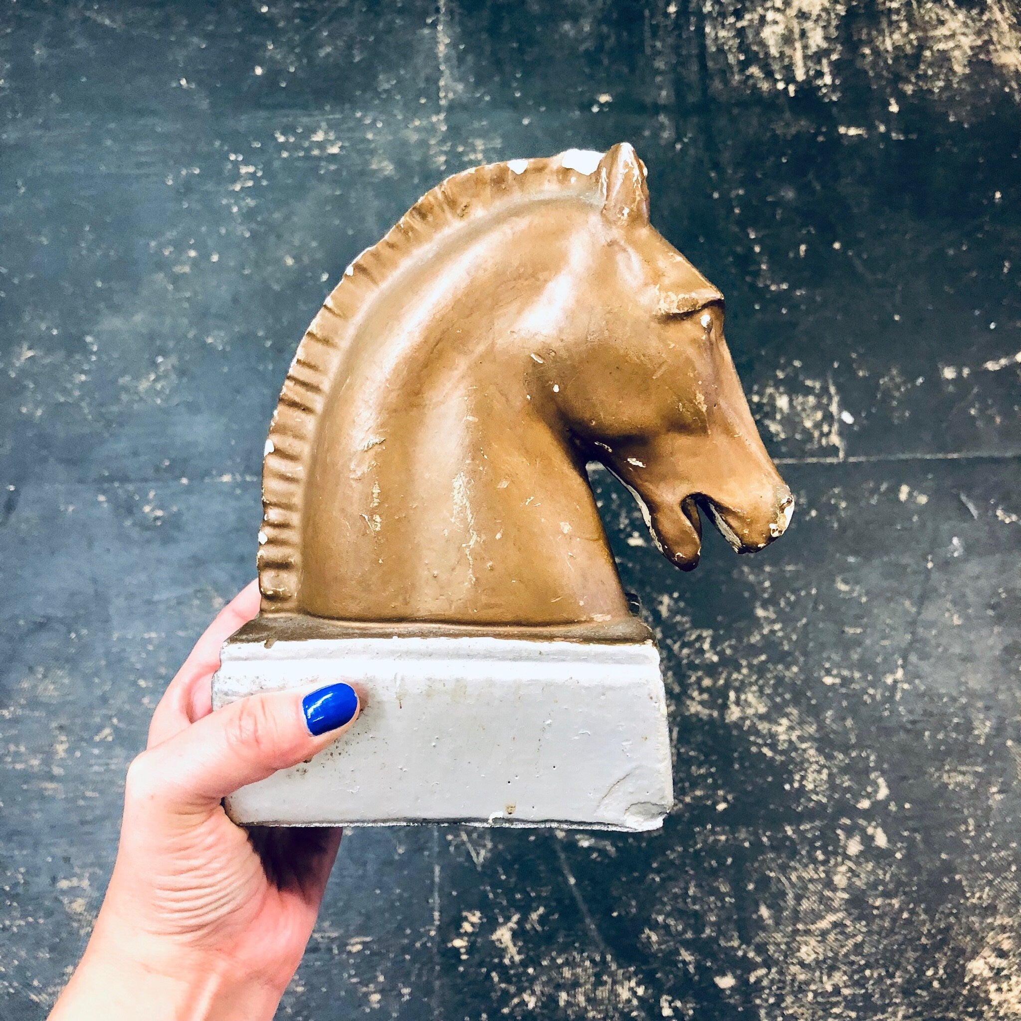 Vintage Bookends, Horse Bookends, Vintage Home Decor, Equestrian Decoration
