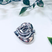 Vintage Pendant, Sterling Silver, Vintage Jewelry, Heart Pendant, Heart Shape, Puffy Pendant, Vintage Necklace, Large Pendant, 925, Heart