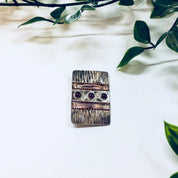 Vintage Brooch, Sterling Silver, Silver Brooch, Vintage Pin, Copper Brooch, Red Stones, Anniversary Gift, Vintage Jewelry, Red Jewelry