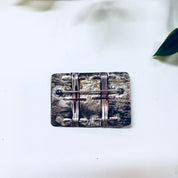 Vintage Brooch, Sterling Silver, Silver Brooch, Vintage Pin, Copper Brooch, Red Stones, Anniversary Gift, Vintage Jewelry, Red Jewelry