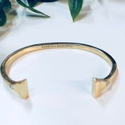 Rebecca Minkoff Bracelet, Cuff Bracelet, Rebecca Minkoff Jewlery, Designer Jewelry, Gold Toned Jewelry, Triangle Shape