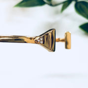 Rebecca Minkoff Bracelet, Cuff Bracelet, Rebecca Minkoff Jewlery, Designer Jewelry, Gold Toned Jewelry, Triangle Shape