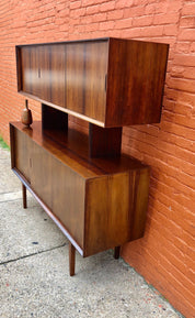Beautiful Mid Century Modern Furniture Hardwood Teak Credenza Server Buffet MCM