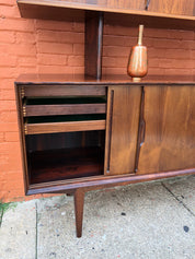 Beautiful Mid Century Modern Furniture Hardwood Teak Credenza Server Buffet MCM