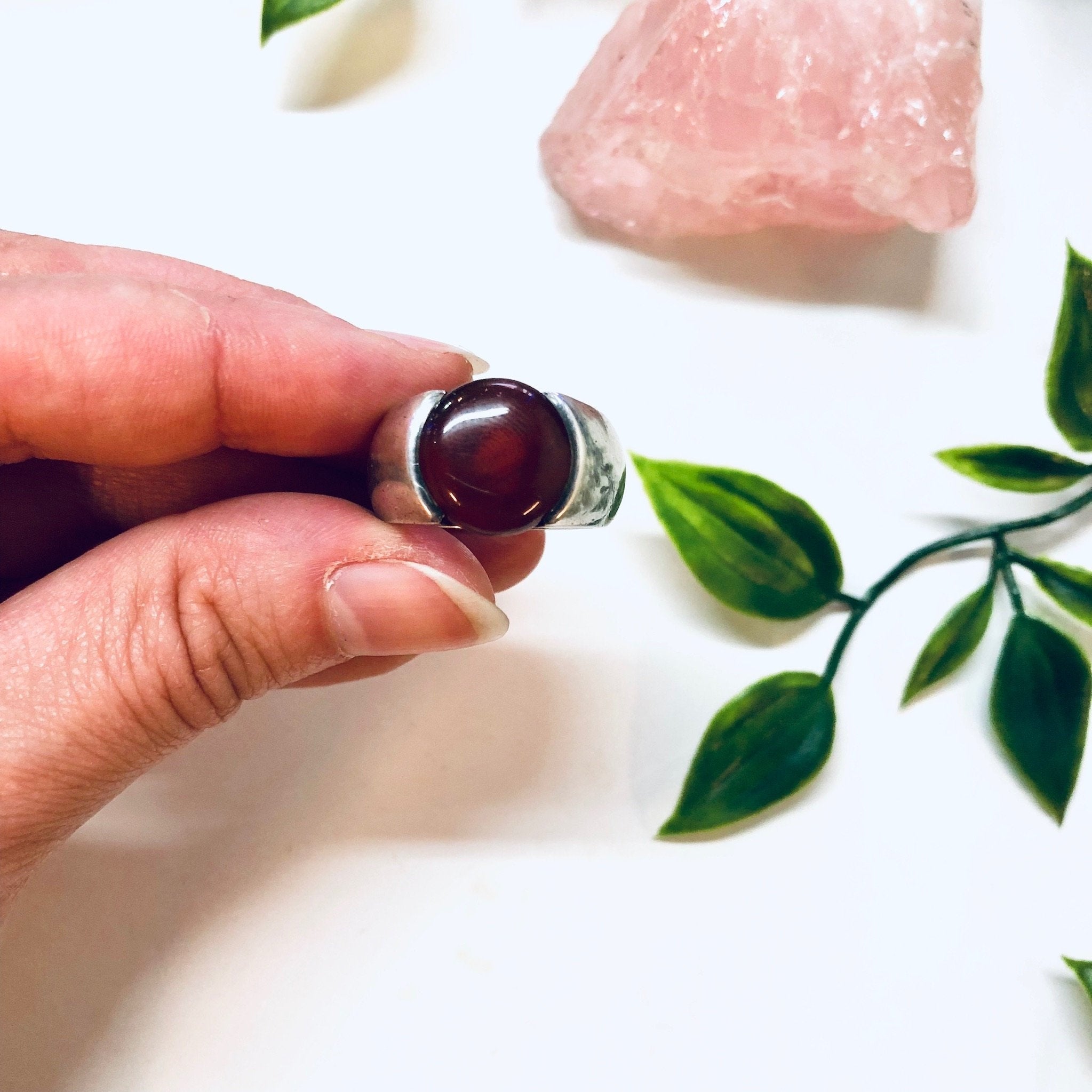 Vintage Silver Ring, Carnelian Ring, Sterling Silver, Vintage Jewelry, Red Stone, Silver, Red, Large Ring, Simple Jewelry, Statement Ring