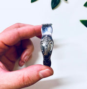 Vintage Bracelet, Cuff Bracelet, Spoon Bracelet, Unique Jewelry, Cutlery, Silver Toned, Vintage Jewelry, Spoon Jewelry, Rose Bracelet,