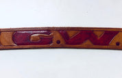 Vintage Belt, Leather Belt, Cowboy Belt, Brown Leather, Belt Buckle, Southwestern Belt, Small Belt, Skinny Belt, Hook Buckle, Vintage Style