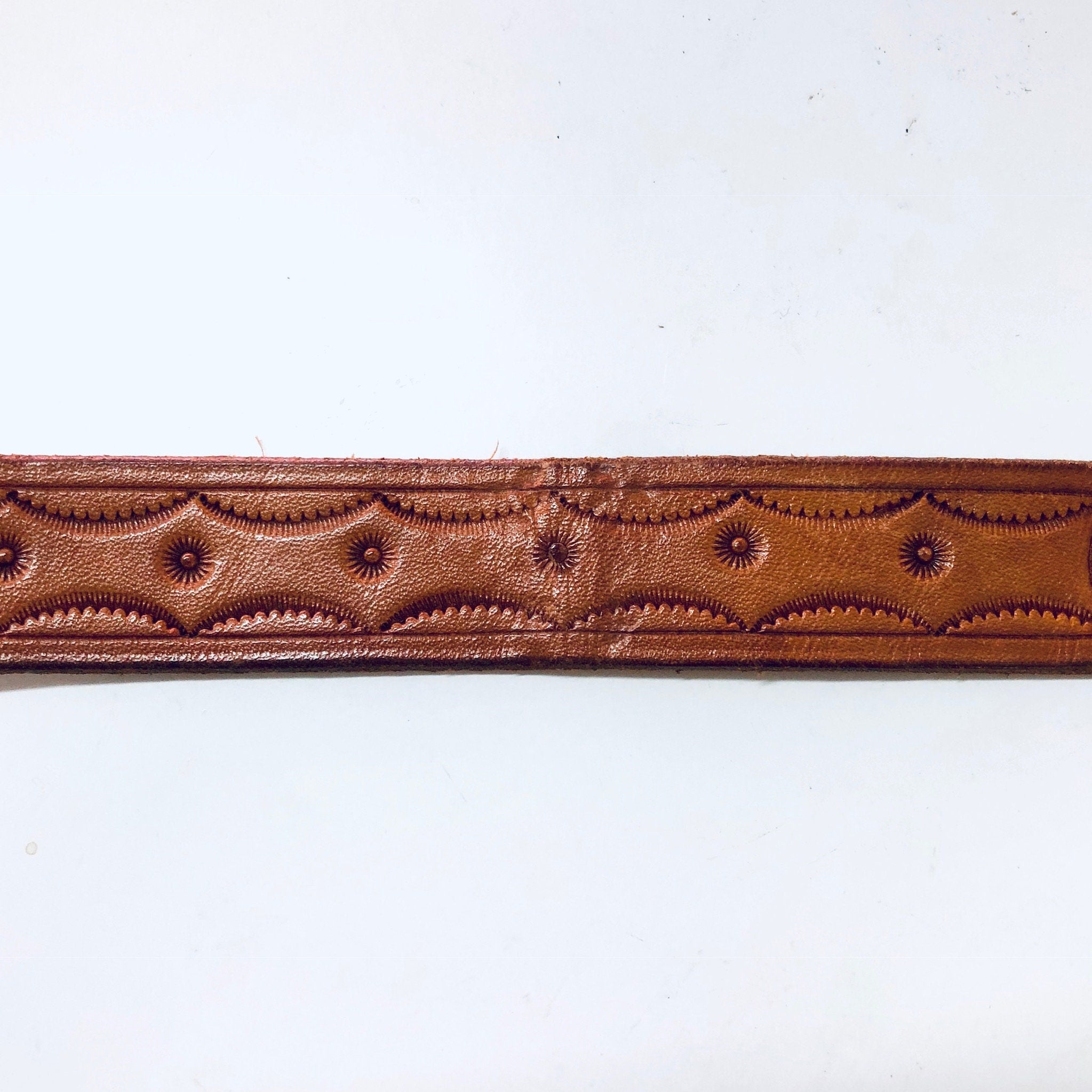 Vintage Belt, Leather Belt, Cowboy Belt, Brown Leather, Belt Buckle, Southwestern Belt, Small Belt, Skinny Belt, Hook Buckle, Vintage Style