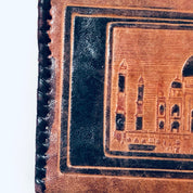 Vintage Wallet, Leather Wallet, Fold Over Wallet, Soft Leather, Brown, Black, Tooled Leather, Tri Fold Wallet, Unique Design, Light Brown