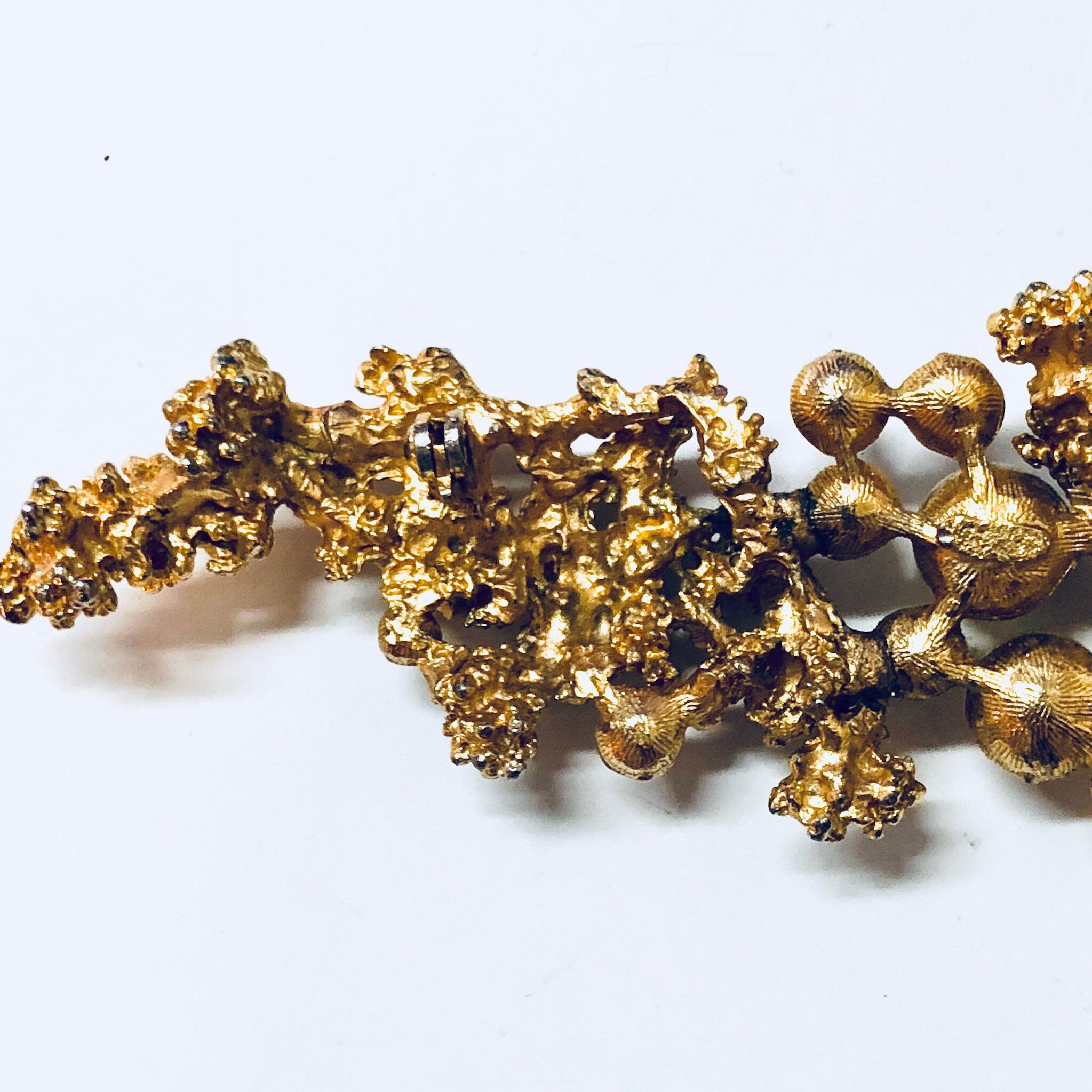Vintage Brooch, Gold Toned Brooch, Faux Pearls, Costume Jewelry, Gold Toned Jewelry, Vintage Pin, Large Brooch, Long Pin, Statement Jewelry