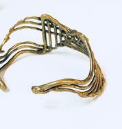 Vintage Bracelet, Cuff Bracelet, Brutalist Style, Brass Cuff, Brass Jewelry, Unique Jewelry, Vintage Jewelry, Small Bracelet, Statement Cuff