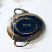 Vintage Brass Devil Ashtray, Wide Mouth Devil Tray, Made in Italy, Incense Burner, Brass Coin Dish, Catch All Dish