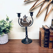 Vintage Candlestick Holder, Candlesticks, Copper Candlesticks, Boat Decor, Candelabra, Candles, Lighting, Rustic Decor, Vintage Home Decor