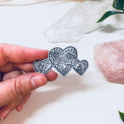 Vintage Silver Heart Brooch, Save The Children Heart Brooch, EFS Mexico Pin