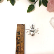 Vintage Sterling Silver Spider Pendant, Movable Pendant, Spooky Jewelry