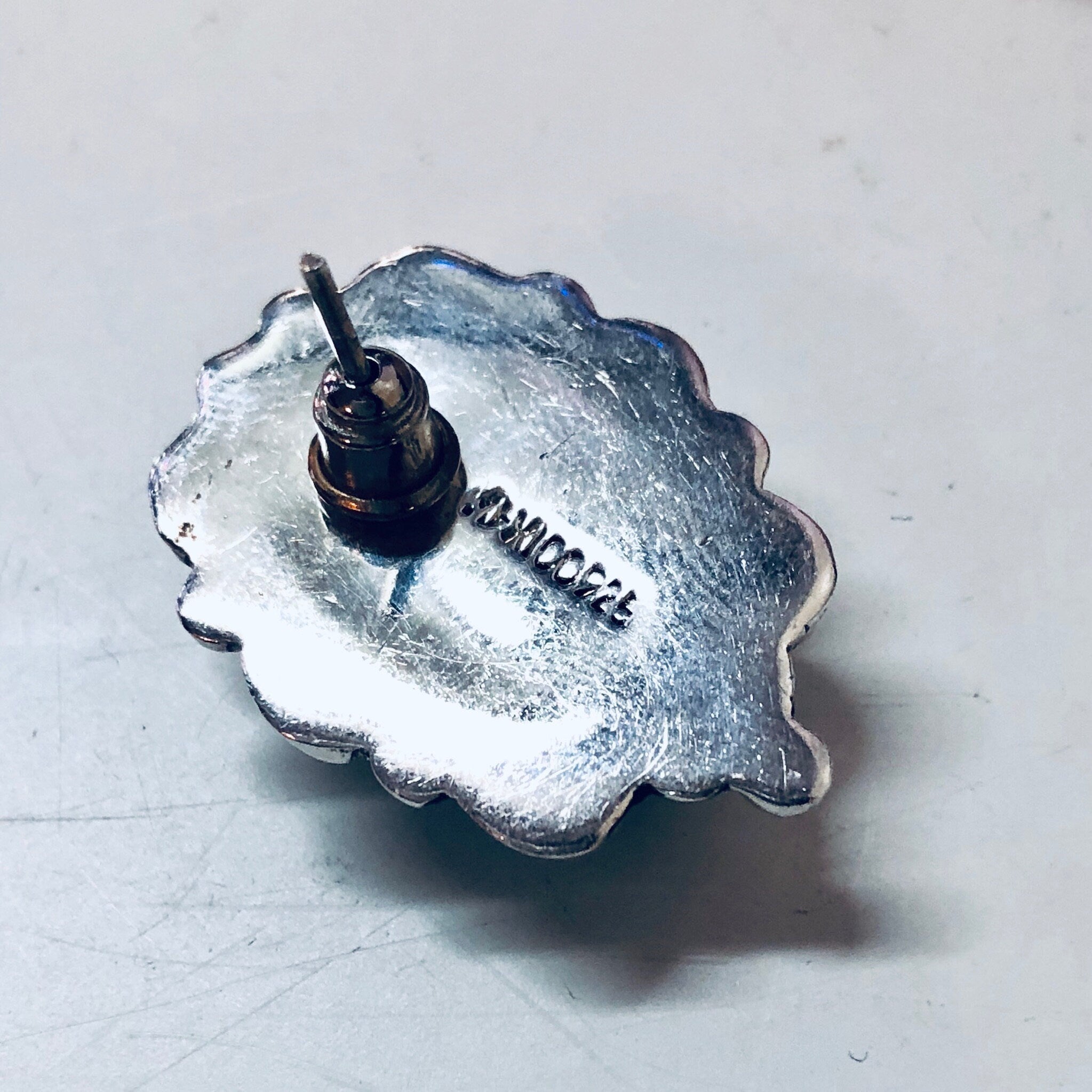 Vintage Silver Turquoise Earrings, Southwestern Jewelry, Post Earrings, Pierced Ears