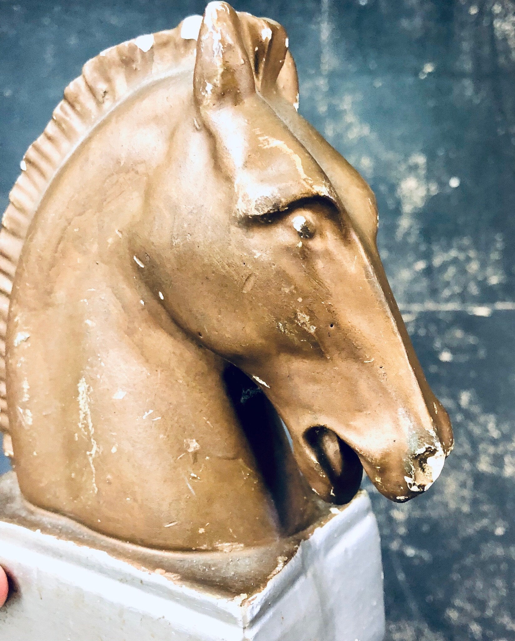 Vintage Bookends, Horse Bookends, Vintage Home Decor, Equestrian Decoration