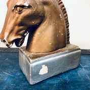 Vintage Bookends, Horse Bookends, Vintage Home Decor, Equestrian Decoration