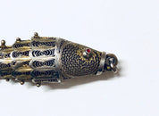 Vintage Fish Pendant, Silver Fish Jewelry, Vintage Jewelry, Vintage Necklace, Pendant Necklace, Moveable Fish Pendant, Red Eye Fish, 925