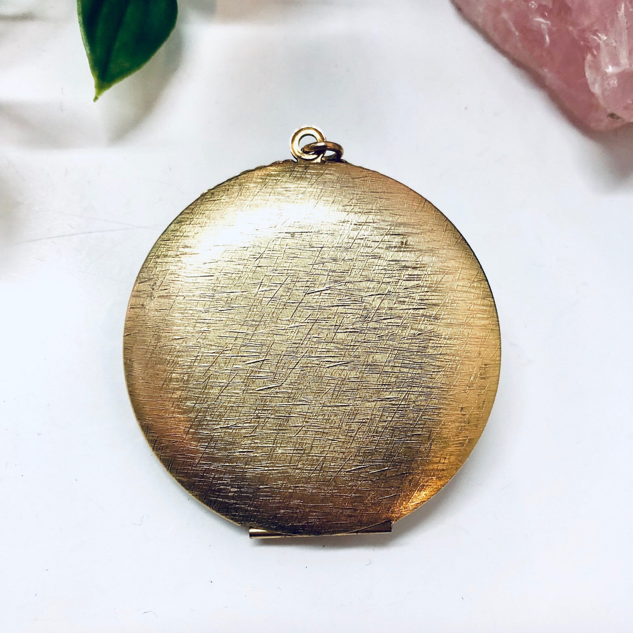 Vintage Locket, Gold Toned Jewelry, Pendant, Lady Face Pendant, Necklace, Vintage Jewelry