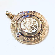 Vintage Pendant, Gold Cancer Pendant, Zodiac Jewelry, Vintage Jewelry, Crab Pendant, Moon Child, Cancer, Gold Toned Pendant