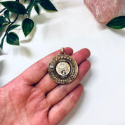 Vintage Pendant, Gold Cancer Pendant, Zodiac Jewelry, Vintage Jewelry, Crab Pendant, Moon Child, Cancer, Gold Toned Pendant