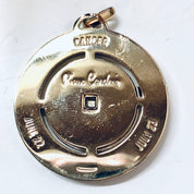 Vintage Pendant, Gold Cancer Pendant, Zodiac Jewelry, Vintage Jewelry, Crab Pendant, Moon Child, Cancer, Gold Toned Pendant