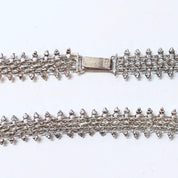 Vintage Silver Necklace, Vintage Choker, Link Necklace, Short Necklace, Vintage Jewelry, Thick Choker, Statement Jewelry, Hook Closure,