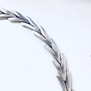Vintage Silver Necklace, Silver Choker, Vintage Jewelry, Link Necklace, V Shape Necklace, Heavy Necklace, Solid Silver, Unique Jewelry, 925