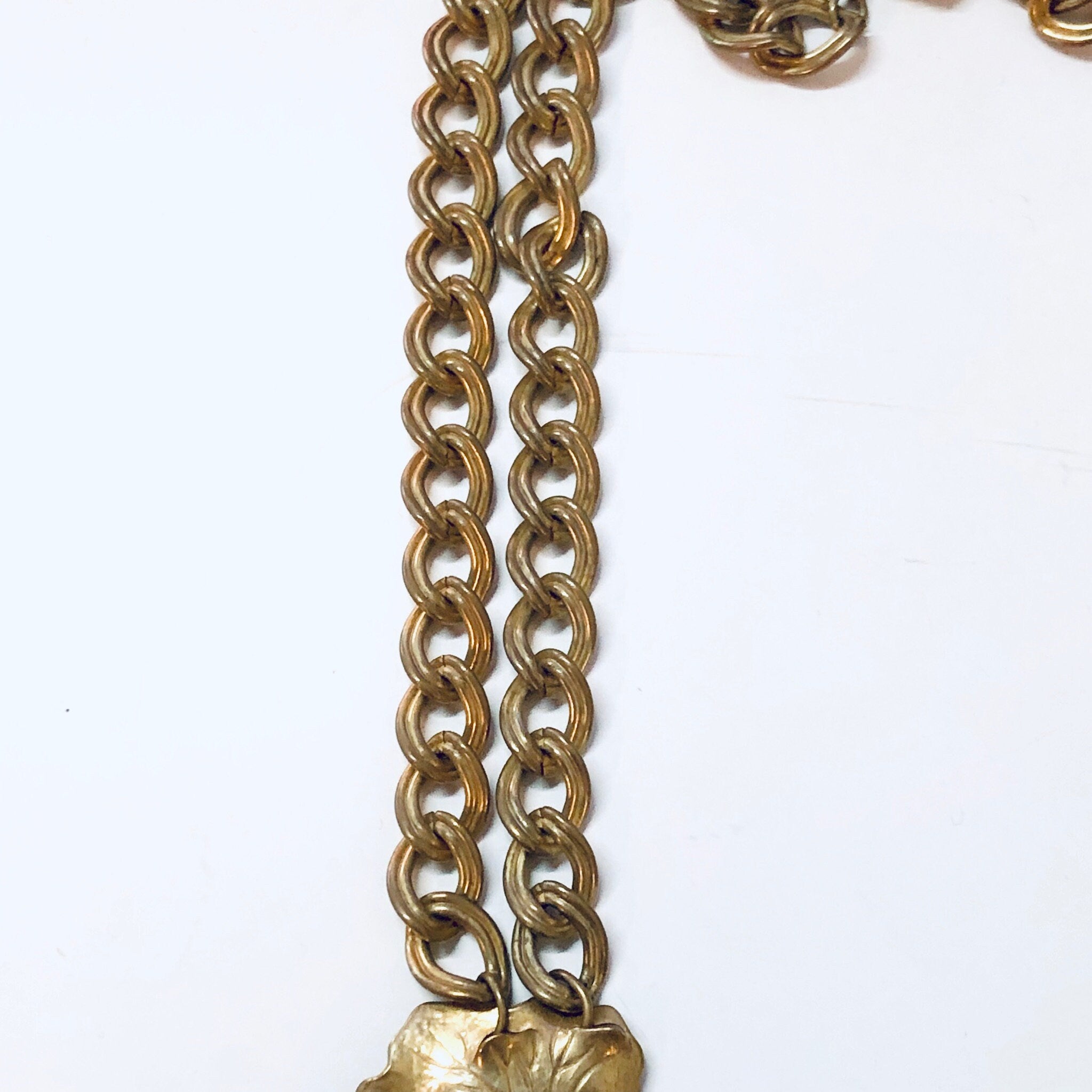 Miriam Haskell Jewelry Set, Vintage Jewelry Set, Multi Strand Necklace, Clip On earrings, Miriam Haskell, Floral Jewelry, Leaf Jewelry,