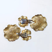 Miriam Haskell Jewelry Set, Vintage Jewelry Set, Multi Strand Necklace, Clip On earrings, Miriam Haskell, Floral Jewelry, Leaf Jewelry,