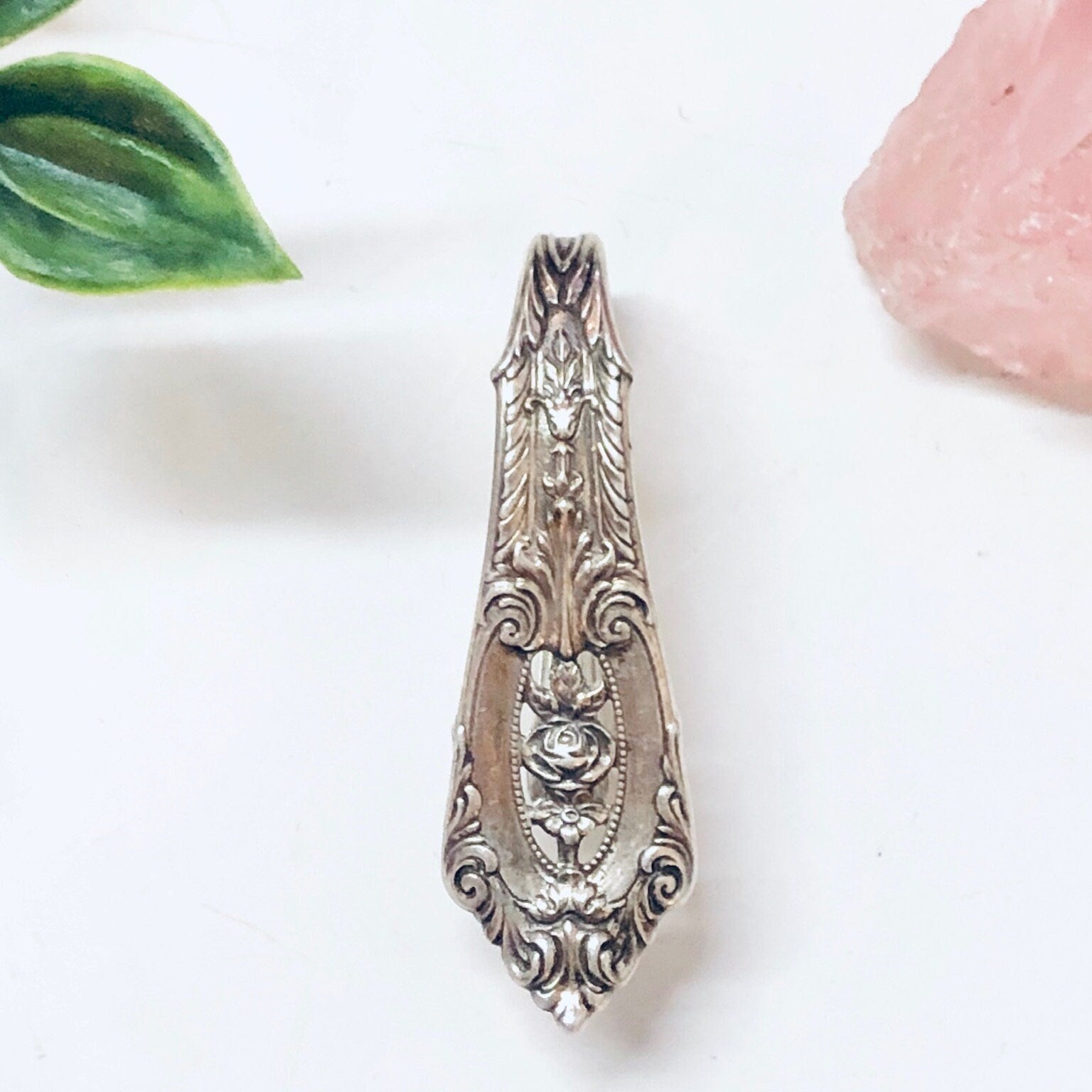 Vintage Money Clip, Silverware Money Clip, Spoon Clip, Fork Clip, Silverware, Large Money Clip, Ornate Accessory, Silver Money Clip