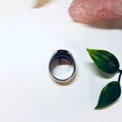 Vintage Silver Ring, Carnelian Ring, Sterling Silver, Vintage Jewelry, Red Stone, Silver, Red, Large Ring, Simple Jewelry, Statement Ring