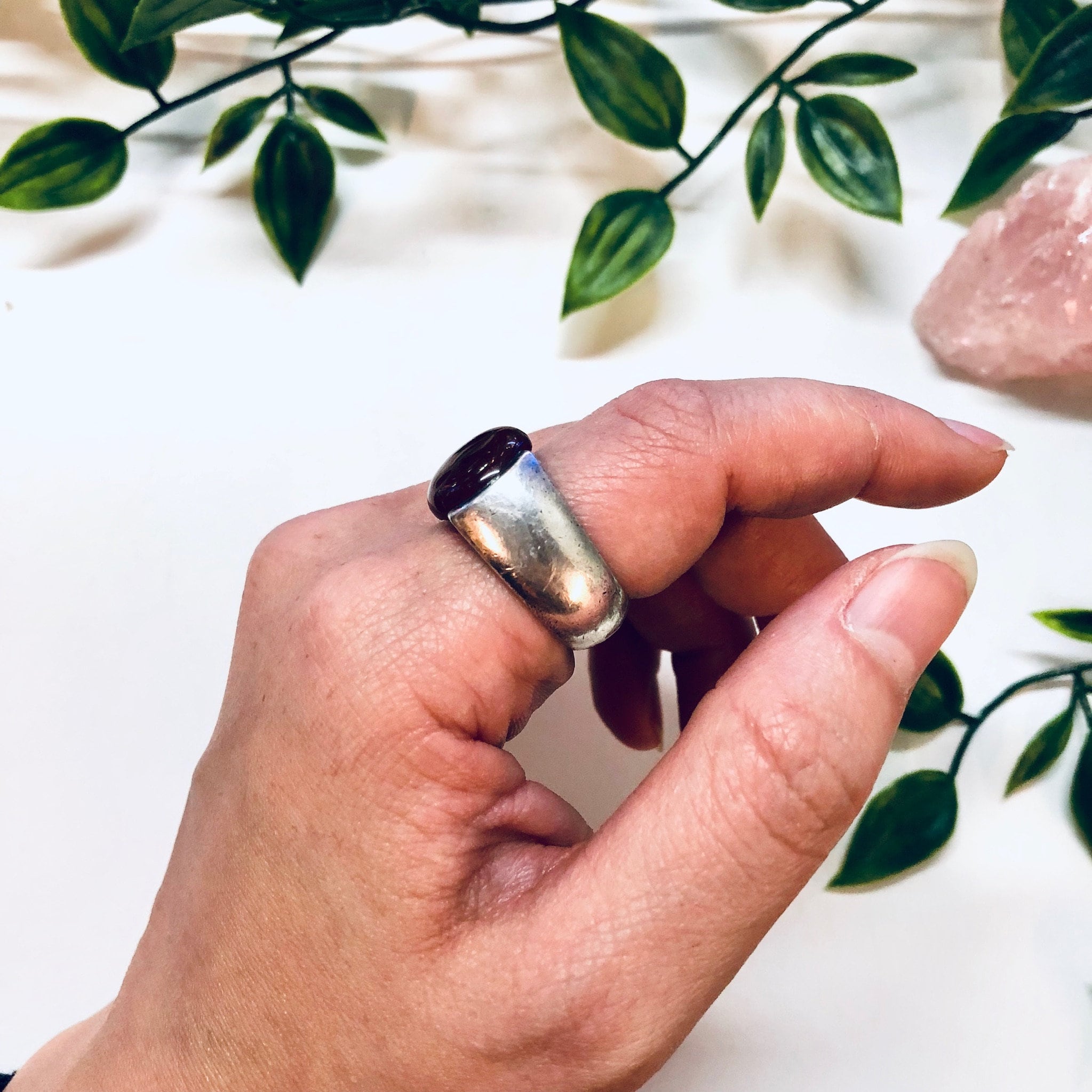 Vintage Silver Ring, Carnelian Ring, Sterling Silver, Vintage Jewelry, Red Stone, Silver, Red, Large Ring, Simple Jewelry, Statement Ring