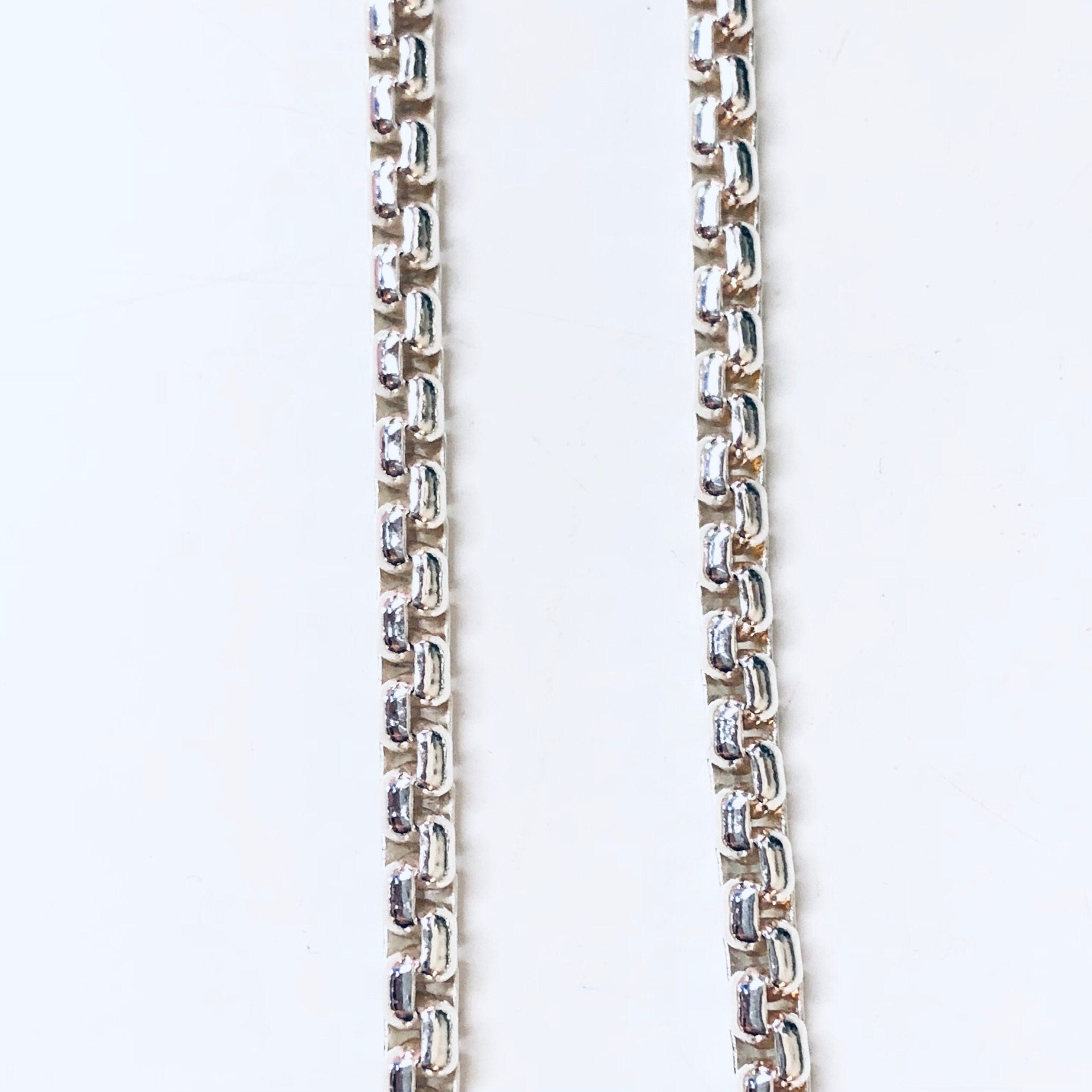 Vintage Necklace, Sterling Silver, Vintage Chain, Sterling Silver Chain, Thick Chain, Chunky Necklace, Link Chain, Necklace, Vintage Jewelry