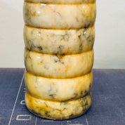 Alabaster Container, Yellow Alabaster, Italian Marble, Marble Container, Made in Italy, Yellow, Grey, White, Lidded Container, Column,