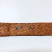 Vintage Belt, Leather Belt, Cowboy Belt, Brown Leather, Belt Buckle, Southwestern Belt, Small Belt, Skinny Belt, Hook Buckle, Vintage Style