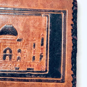 Vintage Wallet, Leather Wallet, Fold Over Wallet, Soft Leather, Brown, Black, Tooled Leather, Tri Fold Wallet, Unique Design, Light Brown
